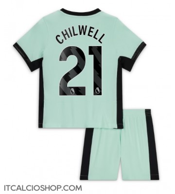 Chelsea Ben Chilwell #21 Terza Maglia Bambino 2023-24 Manica Corta (+ Pantaloni corti)